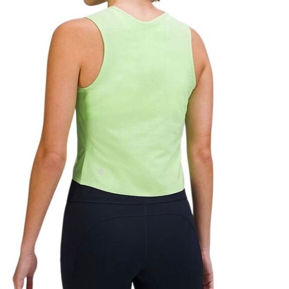 Lululemon Swift Ventilated Running Tank Top Scream Green Light - Picture 2 of 10